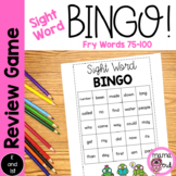 Sight Word Bingo Review Game | Fry Words 76-100