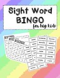 Sight Word Bingo for Big Kids