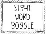 Sight Word Boggle Boards