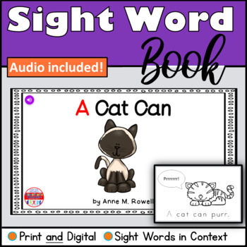 Preview of Sight Word Practice Book for the High Frequency Word A Print and Digital