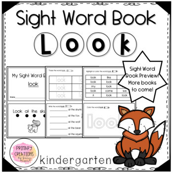 Preview of Sight Word Book LOOK