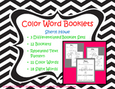 Sight Word Booklets -- Color Words