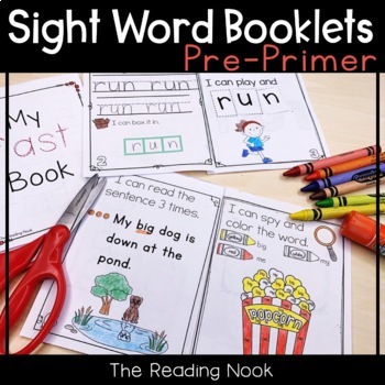 Preview of Sight Word Booklets - Pre-Primer