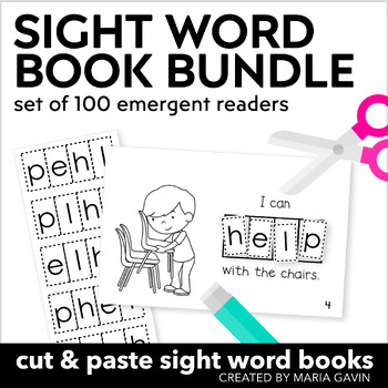 Preview of Sight Words Practice - 100 Sight Word Books - Printable Sight Word Activities