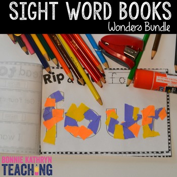 Preview of Wonders Sight Word Books