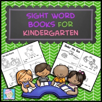 Preview of Guided Reading Kindergarten BOOKS | Sight Word Books CVC Words Kindergarten