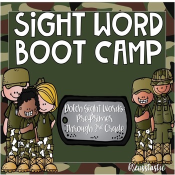 Preview of Sight Word Boot Camp (Dolch Pre-Primer-Grade 3)