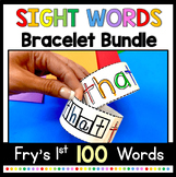 Sight Word Bracelets - Crafts - Fry's 1st 100 Words - High