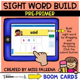 Sight Word Build Pre-Primer Boom Cards ™