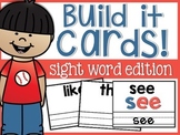 Sight Word Build it Cards