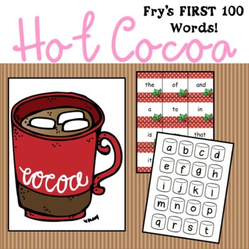 Sight Word Building - Hot Cocoa Bar by Little Olive | TpT