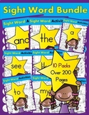 Sight Word BUNDLE #1 (like, the, and, see, we, to, go, a, 