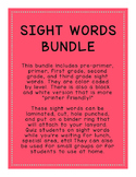 Sight Word Bundle