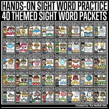 Preview of Sight Word Practice The Bundle! 40 Themes | Spring | Summer
