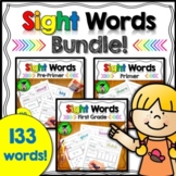 Sight Word Bundle | Dolch | High Frequency Homework | Morn