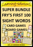 Sight Word Bundle - FRY'S FIRST 100 - Card Games, Board Ga