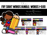 Sight Word Bundle Pack: Fry Words 1-500