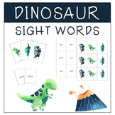 Sight Word Card Game- Dinosaur Themed