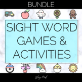 Sight Word Games, Activities, & Cards Bundle | Editable | 