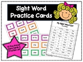 Sight Word Cards - Pre-Primer (Distance Learning)