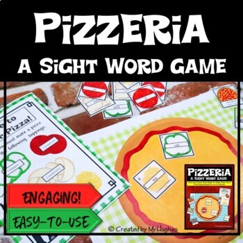 Preview of Sight Word Center | Pizza Sight Words Game | Pizzeria
