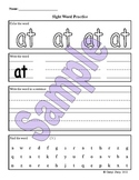 Sight Word Center (color, write, and find)