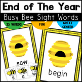 End of Year Sight Words