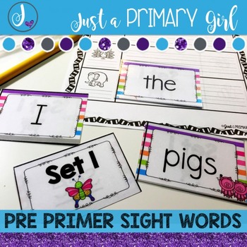 Writing Center Activities Sight Words-Pre Primer by Just A Primary Girl