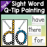 Third Grade Literacy Centers with Q-Tips and Paint {41 Words!}