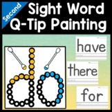 Second Grade Literacy Centers with Q-Tips and Paint {46 words!}