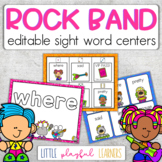 Sight Word Centers: Rock Band {EDITABLE}