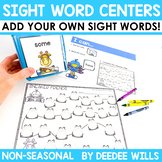 Sight Word Centers and Games EDITABLE!  ANYTIME