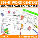Spring Sight Word Activities Practice Games Center Kinderg