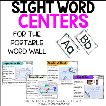 Preview of Sight Word Centers for The Portable Word Wall-Sight Word Games