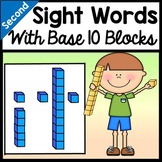 Second Grade Literacy Centers with Base Ten Blocks {46 words!}