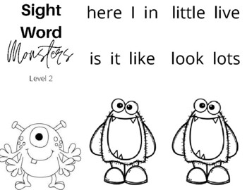 Preview of Sight Word Check Level 2