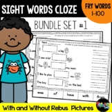 Sight Word Cloze Sheets: Fry Words 1-100
