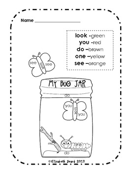 Download Sight Word Coloring Kindergarten: Spring Theme by ...