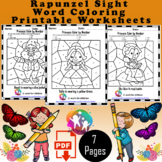 Sight Word Coloring Sheets ,Printable Rapunzel Sight Word 