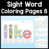 Sight Word Coloring Sheets Set 8 {125 Coloring Pages!}