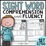 Sight Word Comprehension and Fluency Practice - SET 3