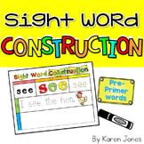 Sight Word Construction Mats {Dolch Pre-Primer Words}