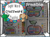 Sight Word Crossword Puzzles {Freebie}