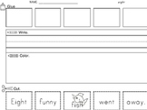 Sight Word Cut & Paste: 100 Worksheets/Words