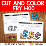Sight Word Cut and Color - Fry 1-100