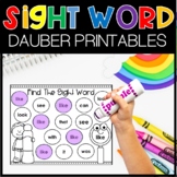 Sight Word Dauber Worksheets