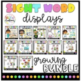 Sight Word Displays Growing Bundle | Classroom Display | Editable