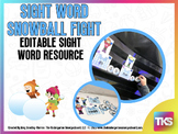 Sight Word Editable Snowball Fight!