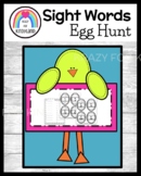 Sight Word Egg Hunt Easter Activity - Write the Room Liter