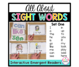 Sight Word Emergent Readers (Interactive)